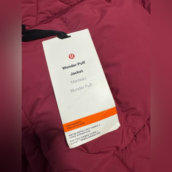 NEW Women's Wunder Puff Jacket Manteau Size 12 Pomegranate - Picture 4 of 12